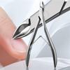 1Pcs Cuticle Nipper Cutter Stainless Steel Pedicure Manicure Scissor Nail Tool for Trim Manicure Tools,Light Grey view 2