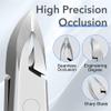1Pcs Cuticle Nipper Cutter Stainless Steel Pedicure Manicure Scissor Nail Tool for Trim Manicure Tools,Light Grey view 3