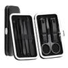 8PCS/Set Portable Manicure Gadget Set Stainless Steel Nail Care Tool Pedicure Scissor Tweezer Ear Pick Utility Nail Clipper Kits,Set A view 1