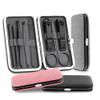 8PCS/Set Portable Manicure Gadget Set Stainless Steel Nail Care Tool Pedicure Scissor Tweezer Ear Pick Utility Nail Clipper Kits,Set A view 2