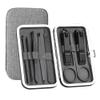 8PCS/Set Portable Manicure Gadget Set Stainless Steel Nail Care Tool Pedicure Scissor Tweezer Ear Pick Utility Nail Clipper Kits,Set A view 4