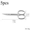 Cuticle Scissors Nail Cuticle Clippers Trimmer Remover Stainless Steel Professional Nail Art Tools Cuticule Cutter,F3,5pcs view 3