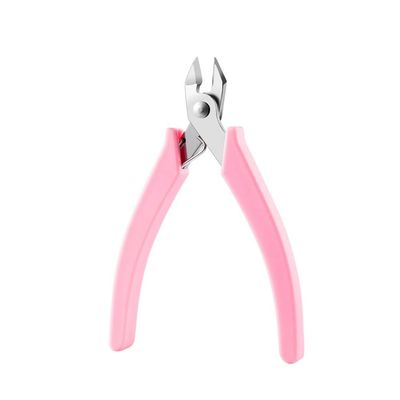 1 Pack Flat Gemstone Removal Pliers Metal Chain Cutting Zircon Jewelry Powerful Cutter Small Pliers for Removing Diamonds,Pink