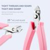 1 Pack Flat Gemstone Removal Pliers Metal Chain Cutting Zircon Jewelry Powerful Cutter Small Pliers for Removing Diamonds,Pink view 3