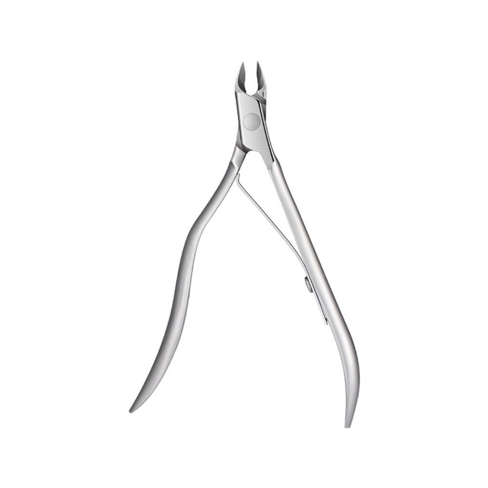 1Pcs Nail Art Cuticle Scissor Nippers Clipper Remover Cut Plier Manicure Stainless Steel Trimming Pedicure Care Tools,Backhand Scissors
