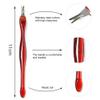 5PCS/Set Remover Nail Art Fork Cuticle Remover Nipper Pusher Trimmer Stainless Steel Pedicure Nails Care Nail Tools,AQ16691 view 4