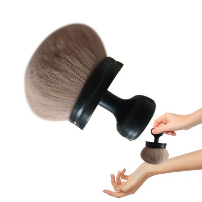 Body Makeup Brush Extra Large Oval Self Tanning Brush Multipurpose 74mm Wide-Headed Self Tanner Kabuki Sunscreen Brush for Legs Body Sunless Tan Streak Free Applicator(Black)