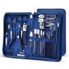 30 in 1 Manicure Cutters 30 Pcs Nail Clipper Set Household Steel Manicure Kit Nail Clippers Pedicure Nail Sciss,Blue 30 in 1,U view 1