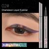 CHARMACY New Chameleon Liquid Eyeliner, Liquid Glitter Eyeliner, Highly Pigmented, Metallic MultiColor Shifting waterproof Eyeliner, Ultra-Fine Tip, Longwearing, Smudge-proof (A02 Mystic Mirage) view 2