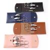 7 Pcs Professional Nail Cutter Pedicure Scissors Set Stainless Steel Eagle Hook Portable Manicure Nail Clipper Tool Set,Black view 2