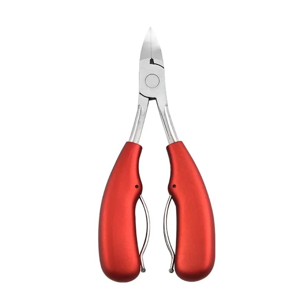 1Pc Blue Beauty Sharp Curved Remover Nail Scissors Manicure Toes Pliers Trimming Nail Clipper Nipper,red