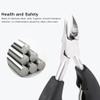 1Pc Blue Beauty Sharp Curved Remover Nail Scissors Manicure Toes Pliers Trimming Nail Clipper Nipper,red view 2