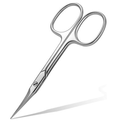 1pc Stainless Steel Professional Cuticle Scissors Nail Cuticle Clippers Trimmer Remover Nail Art Tools Cuticule Cutte,Silver