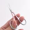 1pc Stainless Steel Professional Cuticle Scissors Nail Cuticle Clippers Trimmer Remover Nail Art Tools Cuticule Cutte,Silver view 3