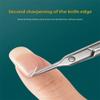 1 Piece Stainless Steel Straight Head Grooming Scissors for Facial Hair, Manicure, Nails, Beard, Eyebrows, Eyelashes, Cuticles,Silver,1PCS view 3