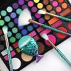 10Pcs Mermaid Style Makeup Brush Set A view 3
