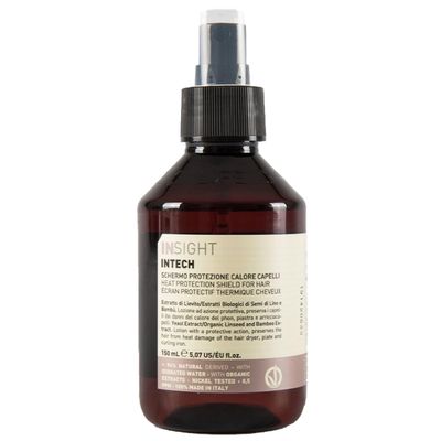 Insight Intech Heat Protection Shield with Yeast, Organic Linseed & Bamboo Extracts for Thermal Defense, 5.1 Fl. Oz. / 150 mL