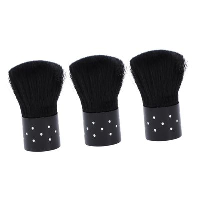 AUTSUPPL 3pcs Professional Makeup Brush Nail Art Cleaning Brush Dust Cleaner for Salon Home Use