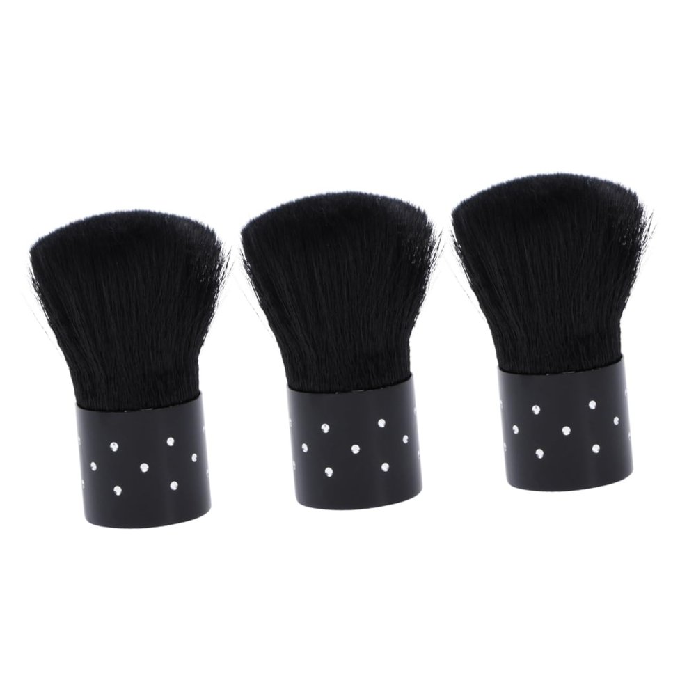 AUTSUPPL 3pcs Professional Makeup Brush Nail Art Cleaning Brush Dust Cleaner for Salon Home Use