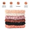 12PCS Silk Scrunchies for Hair, 100% Mulberry Silk Hair Ties, Scrunchies for Women Girls, Elastic Ponytail Holders No Damage view 4
