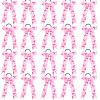 20pcs Collegiate Breast Cancer Awareness Cheer Bows for Girls, Long Tail Skinny Cheer Bow Ponytail Holder Handmade Bows for Girls Cheerleader Sports (Pink White) view 1