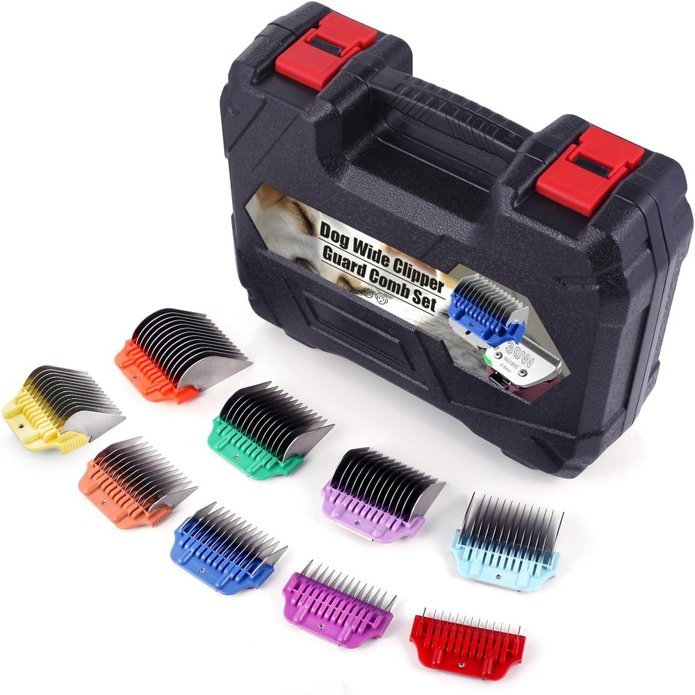 DOG Stainless Steel Wide Clipper Attachment Guard comb Set for A5 Series