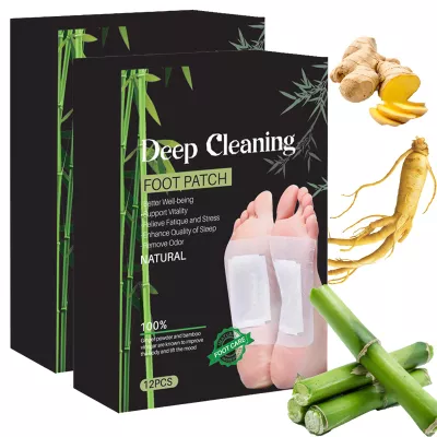 24Pcs Foot Pads(3 in 1), Natural Herbal Feet Patch with Bamboo Ginseng Licorice Ginger Powder Promotes Rest, Deep Cleansing Foot Pads Feet Patches for Body Care