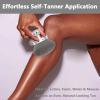 Body Makeup Brush Extra Large Oval Self Tanning Brush Multipurpose 74mm Wide-Headed Self Tanner Kabuki Sunscreen Brush for Legs Body Sunless Tan Streak Free Applicator(Sliver) view 4