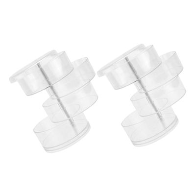 Alipis 2Pcs Clear Multi Tier Rotating Makeup Organizer Space Saving Cosmetic Storage Rack for Vanity Bathroom and Dressing Table Versatile and Stable Design for Easy Access and present