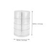 Alipis 2Pcs Clear Multi Tier Rotating Makeup Organizer Space Saving Cosmetic Storage Rack for Vanity Bathroom and Dressing Table Versatile and Stable Design for Easy Access and present view 2