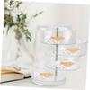 Alipis 2Pcs Clear Multi Tier Rotating Makeup Organizer Space Saving Cosmetic Storage Rack for Vanity Bathroom and Dressing Table Versatile and Stable Design for Easy Access and present view 3