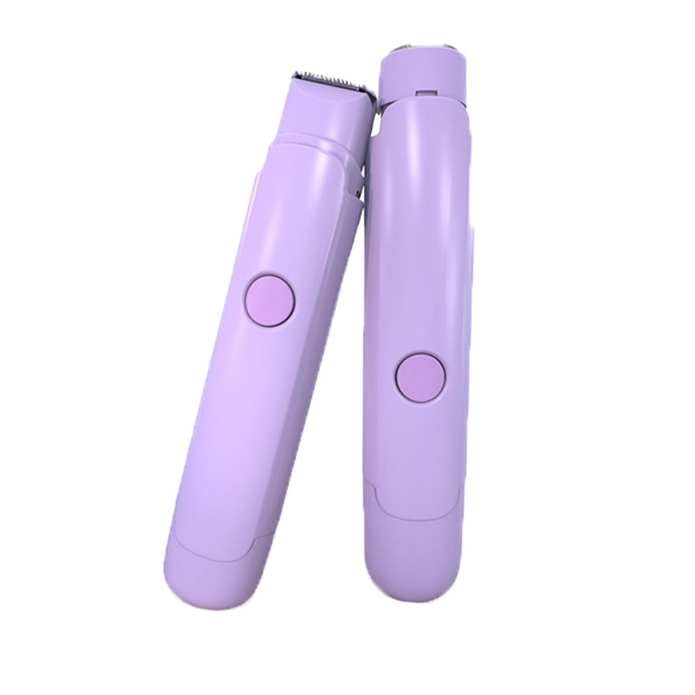 Gqudyi Womens Electric Shaver for Legs Underarm,2 in 1 Wet & Dry Electric Trimmer,Double Head Dual Purpose Hair Trimmer,Compact and Portable,Detachable Blade Head,for Men and Women to Shave Hair