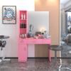 Salon Station Barber Stations Styling Station Barber Beauty Spa Salon Equipment Set with Mirror view 1