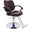 Hair Salon Chair Styling Heavy Duty Hydraulic Pump Barber Chair Beauty Shampoo Barbering Chair for Hair Stylist Women Man,with Barber Cape (Brown) view 3