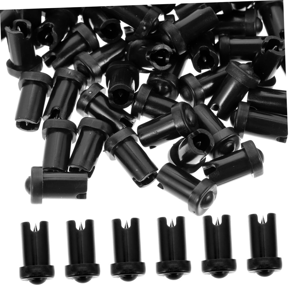 ERINGOGO 100pcs -blocking Bottle Needles for Lash Extensions Glue Nozzle Needles Compatible Eyelash Adhesive Bottles Easy to Use Fine Workmanship for Precision Application
