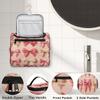 Adornori Bow Travel Toiletry Bag for Women Large Capacity Wide-open Makeup Organizer Cosmetic Travel Bags for Toiletries, Cute view 3