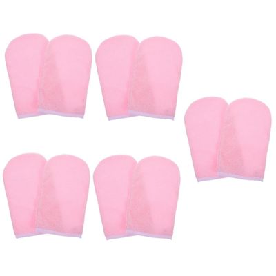 Beaupretty 4pairs Paraffin Wax Mittens for Hand Moisturizing Gloves for Dry Skin Care Comfortable Bath Covers for Beauty Salon and Home Use