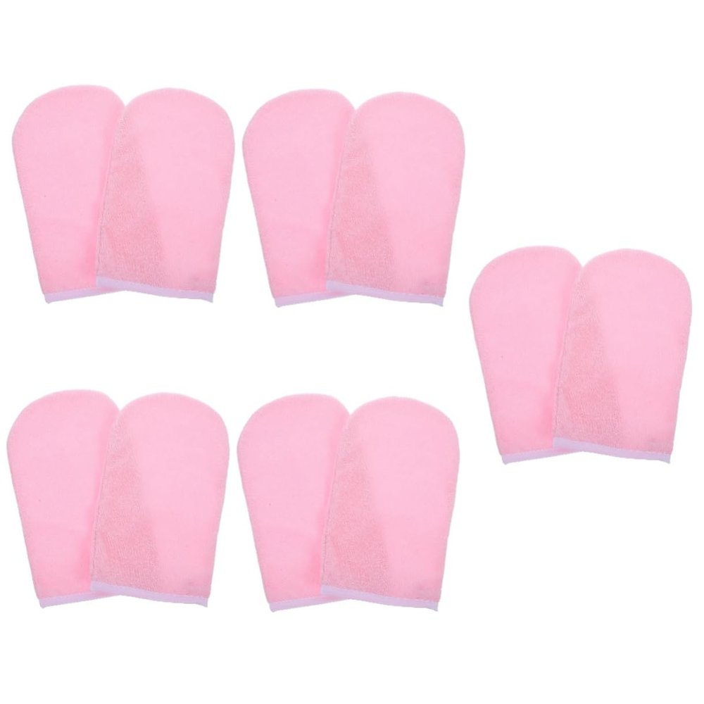 Beaupretty 4pairs Paraffin Wax Mittens for Hand Moisturizing Gloves for Dry Skin Care Comfortable Bath Covers for Beauty Salon and Home Use