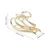 Beaupretty Stylish Hair Claw Clips for Women Non-Slip Shark Hair Clip Accessories 2-Pack Elegant Design for Everyday Use view 2