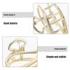 Beaupretty Stylish Hair Claw Clips for Women Non-Slip Shark Hair Clip Accessories 2-Pack Elegant Design for Everyday Use view 3