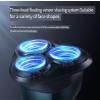 Premium Present Box for Men, Tumbler, Electric Razor, Leather Belt, Neck Massager (3-piece set/Blue upgraded 316 digital display insulated cup + razor + genuine leather strap + box and bag) view 3