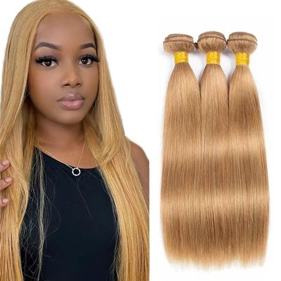 30 32 34 Inch Raivide Color #27 Bundle Honey Blonde Straight Human Hair Bundles 300G Color 27 Straight Bundles Human Hair Honey Blonde Bundle