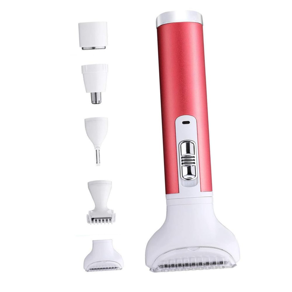 Healvian 1 Set USB Rechargeable Women Hair Removal Tool Electric Shaver for Eyebrows Nose Hair Trimming Lightweight and Skin Friendly Design
