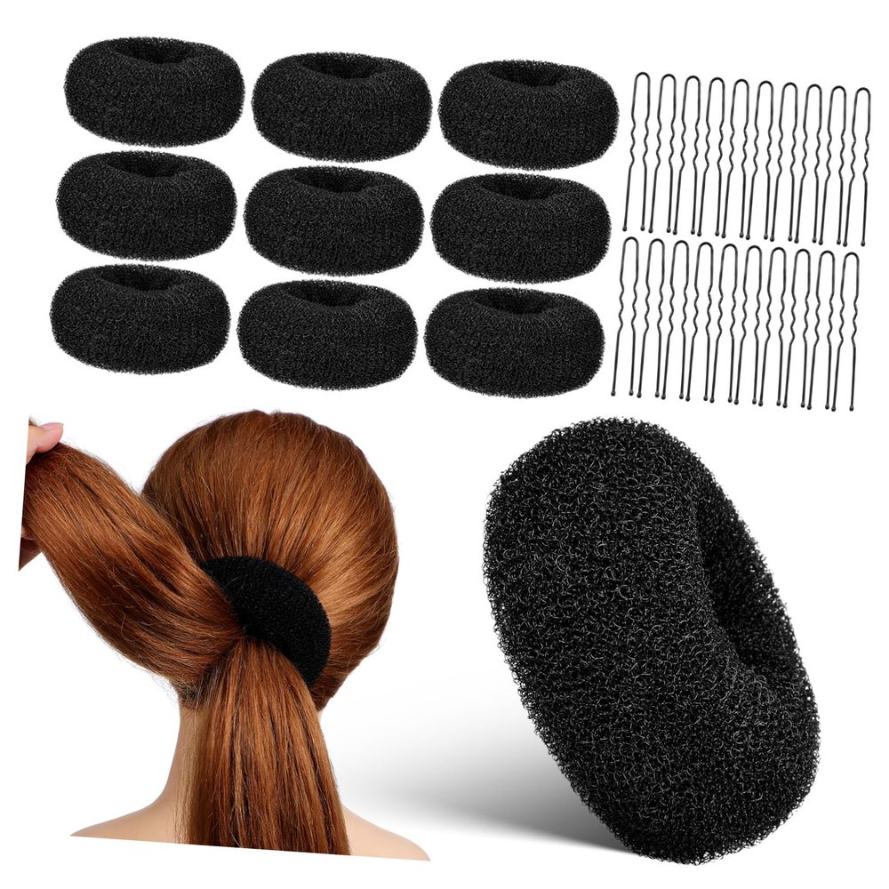 Baluue 1set Hair Bun Maker Kit Donut Shapes Shaped Clips for Easy Hair Styling Versatile Tools for Boys and Girls and Stylish Buns and Updos Effortlessly