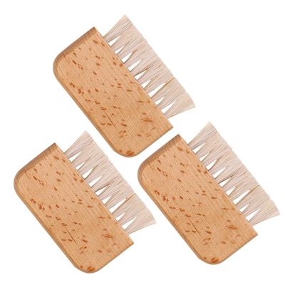 EXQUIMEUBLE 3pcs Fingernail Scrub Brush Multi-functional Nail Cleaning Brush for Manicure and Pedicure Portable and Lightweight for Clean under Nails and Dead Skin Removal