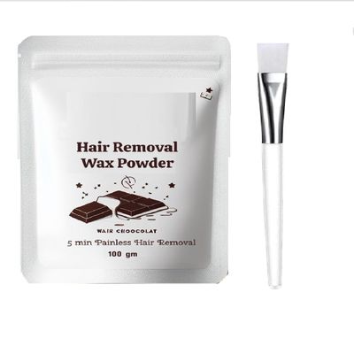 TV Hair Removal Wax Powder Herbal Wax Powder for Women And Men,Instant and Painless Hair Removal, 100gm (Pack Of 2)