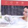 ARTSEWPLY 3pcs Bear Cartoon Bath Mesh Body Scrubber Shower Pouf Sky and Gray Soft and Safe Exfoliating Bath Sponge for Daily Use view 4