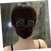 LOORGVEL Rhinestones Hair Bun Maker Bun Twists for Women Girls Heatless Curling Tool view 3