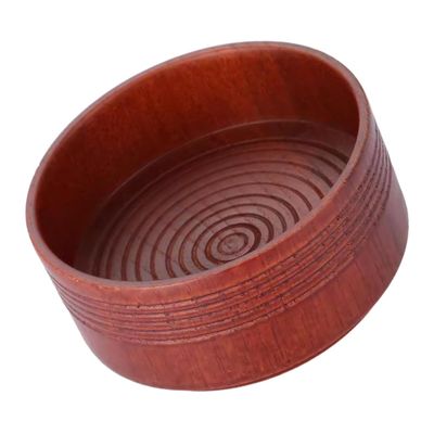 Beaupretty Vintage Oak Shaving Bowl for Men 1-Piece Wood Shaving Mug Comfortable to Hold