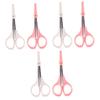 VALICLUD 6pcs High Scissors Eyebrow Trimmer and Eyelash Scissors for Grooming Lightweight and Compact Design view 1